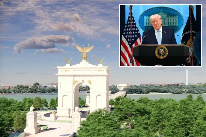 Trump Administration Unveils 250-Foot Triumphal Arch Design Near Washington, D.C.