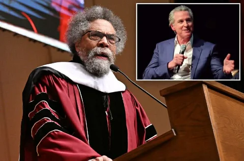 Cornel West Criticizes Governor Gavin Newsom for SAT Score Comments in Atlanta