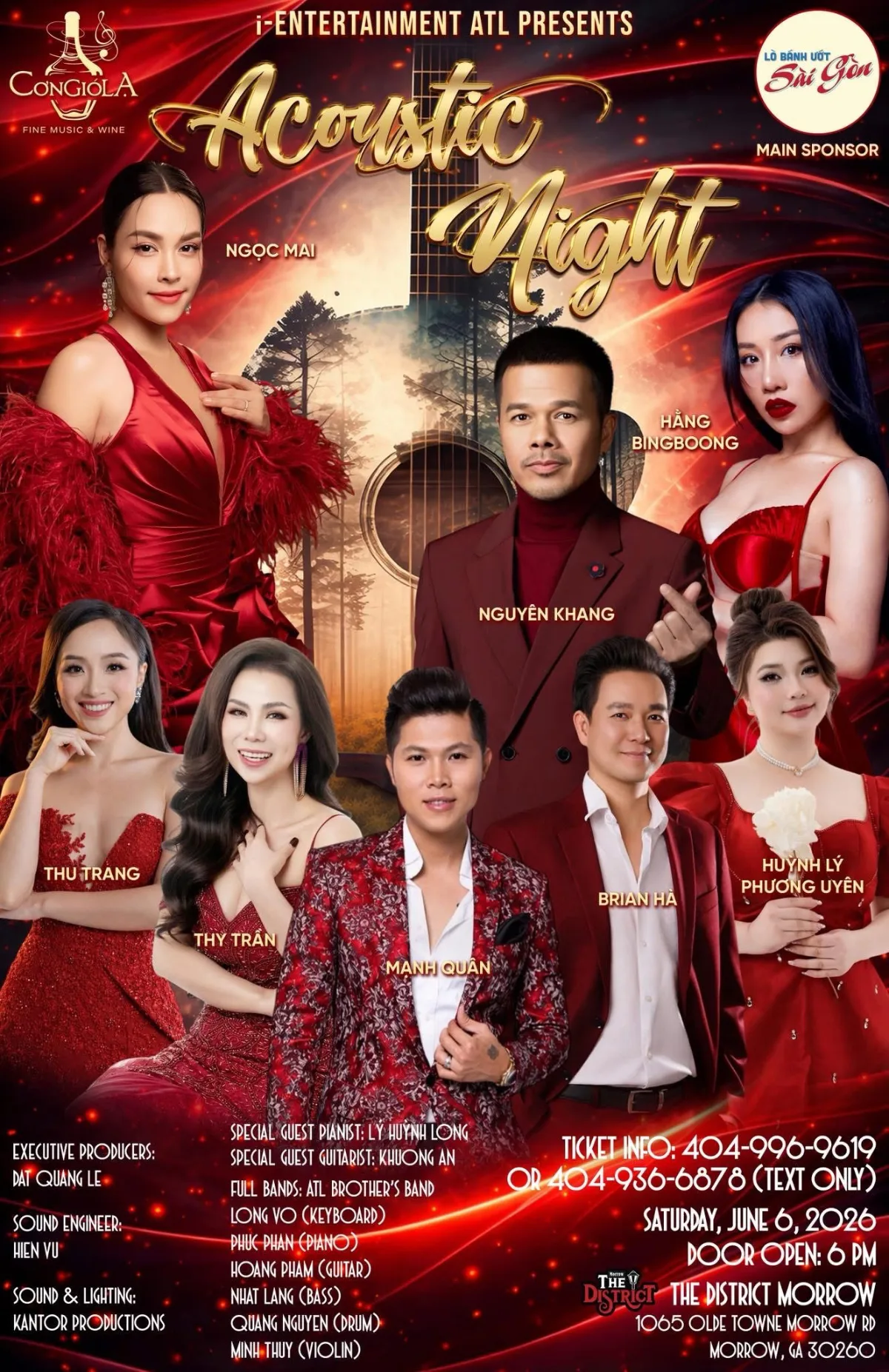 Đêm Acoustic “Cơn Gió Lạ”: Dàn sao Việt hội ngộ khán giả Atlanta ngày 6/6/2026
