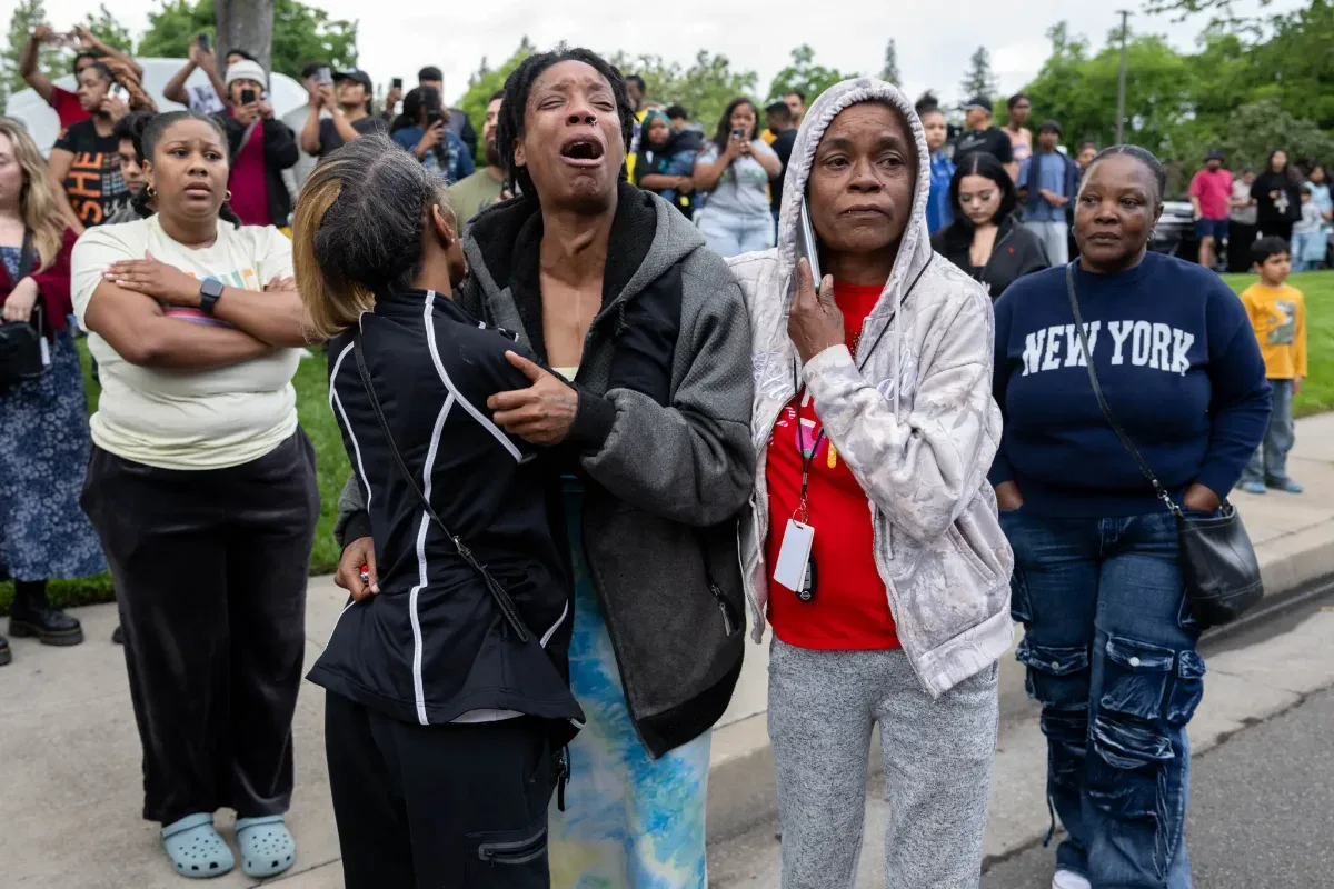 Student killed in California high school shooting, suspect at large