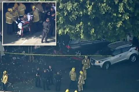 Ít nhất 4 người bị thương khi xe lao lên vỉa hè ở Downtown Los Angeles