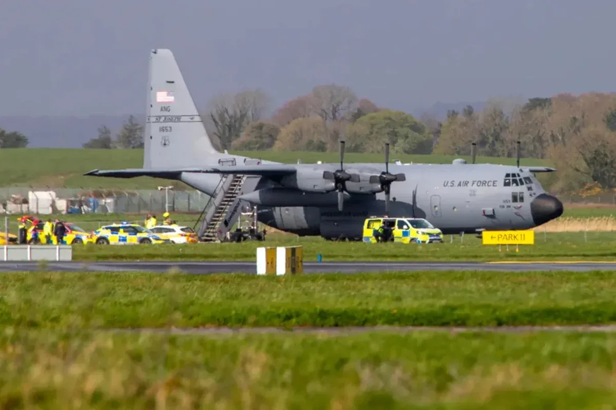 Man breaks into Irish airport, damages $75M US military plane