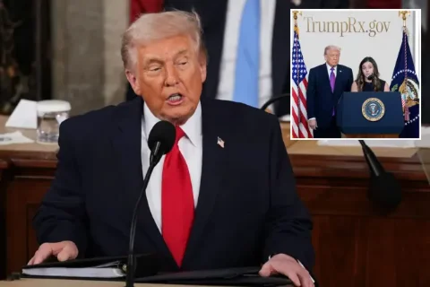 President Trump Emphasizes Drug Price Reduction, Introduces First TrumpRx Customer at 2026 State of the Union